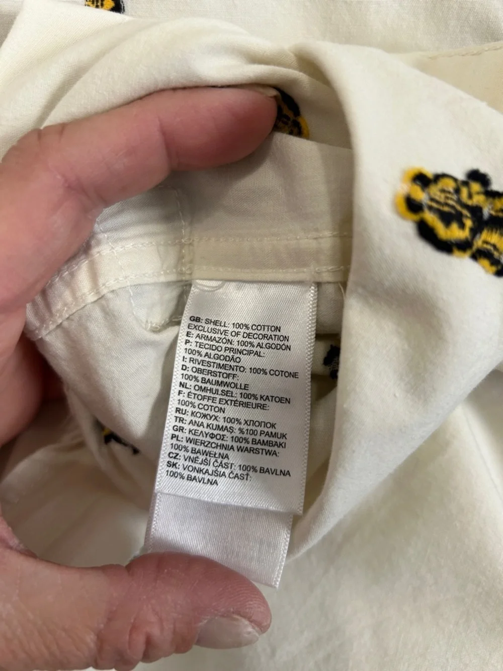 North Face 100% Cotton button-down with Hockey men